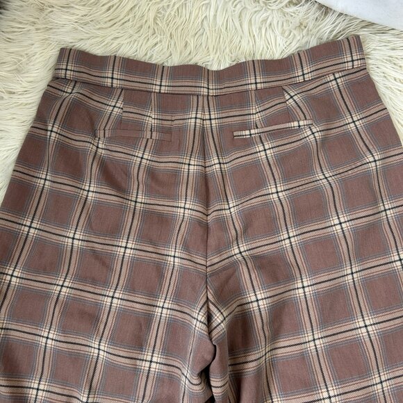 Studio by Torrid Tailored Twill Wide Leg High Rise Pants Plaid NWT 18 S - Picture 4 of 7